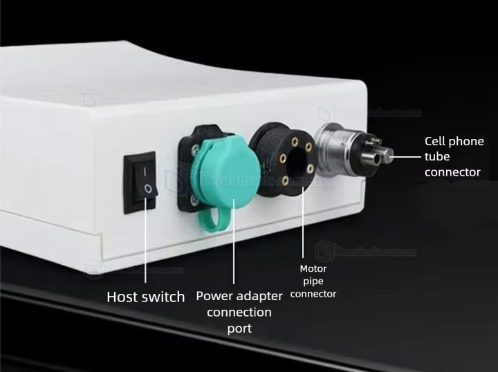 W90 Micromotor el&eacute;ctrico dental port&aacute;til tipo E con luz LED